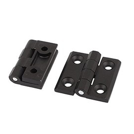 Sourcingmap Home 50x50mm Aluminum Door Ball Bearing Hinge Black 2pcs
