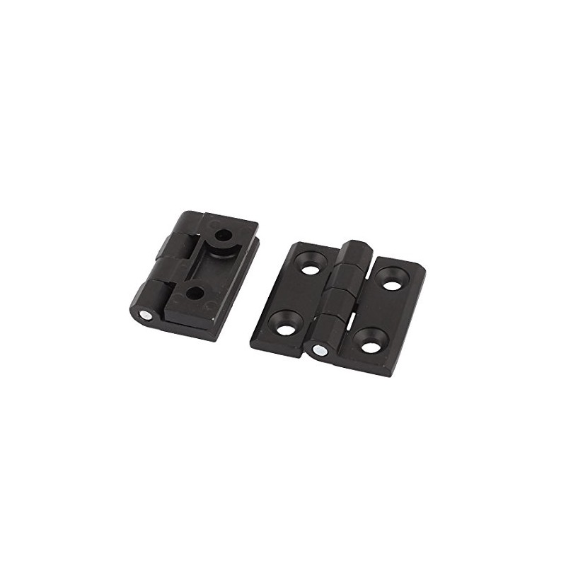 Sourcingmap Home 50x50mm Aluminum Door Ball Bearing Hinge Black 2pcs