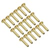 PATIKIL 2mm ID 4mm OD Brass Compression Insert, 12 Pack