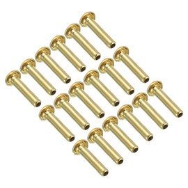 PATIKIL 2mm ID 4mm OD Brass Compression Insert, 12 Pack Insert Tube Support Compression Fitting Accessories Kit for Water Oil Air Pipe
