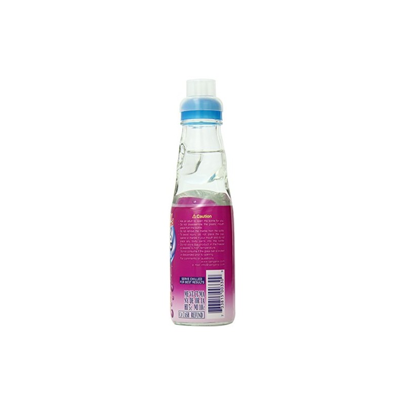 Sangaria Ramune Grape, 6.76 Fl Oz (Pack of 6)