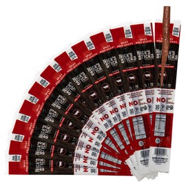 Nick's Sticks Clean & Balanced 100% Grass-Fed Spicy Beef Snack Sticks | Made in the USA | Gluten Free | Paleo, Keto, Whole30 Approved | No Soy, Antibiotics or Hormones (12 –.9 oz Packages of 1 Stick)