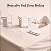 Senshuomy 4 pcs Bed Sheet Clips, Bed Sheet Holder With