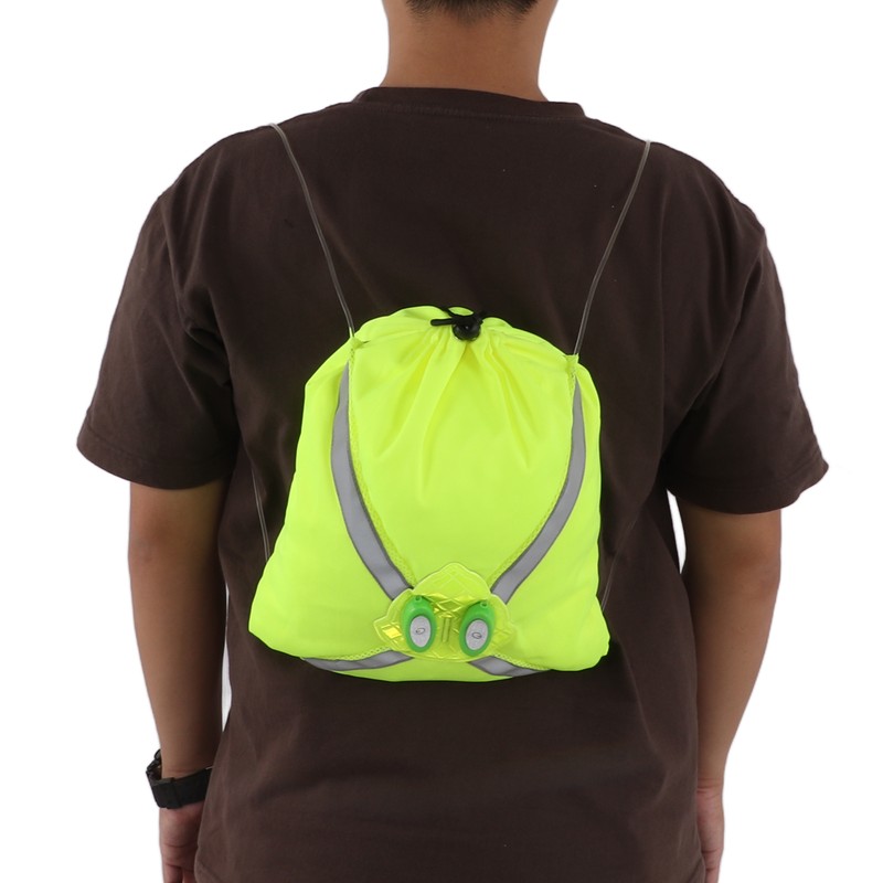 LED Fiber Optic Bundle Pocket Outdoor Cycling Night Running Reflective