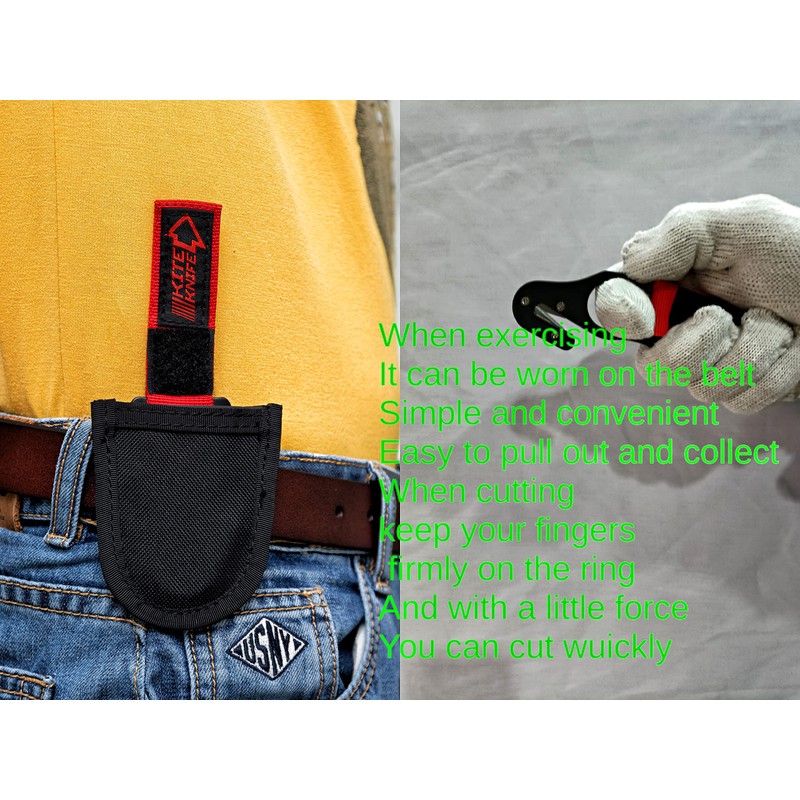 haihong Harnesses Kite Hook Safety-Knives Paragliding Skydiving with Pocket 2020