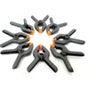 Toolzone 8Pc 65mm (2-1/2") Black Plastic Clamp