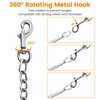 Pettom Dog Chain Leash Metal Dog Lead Training Steel Rope