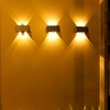 Solar Lights Outdoor IP67 Waterproof 4 LED Solar Fence Lights