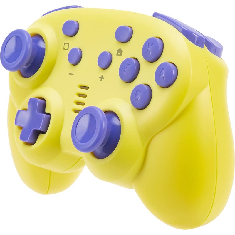 CYBER ・ ジャイロコントローラー ミニ 無線タイプ( SWITCH 用)イエロー×パープル - Switch