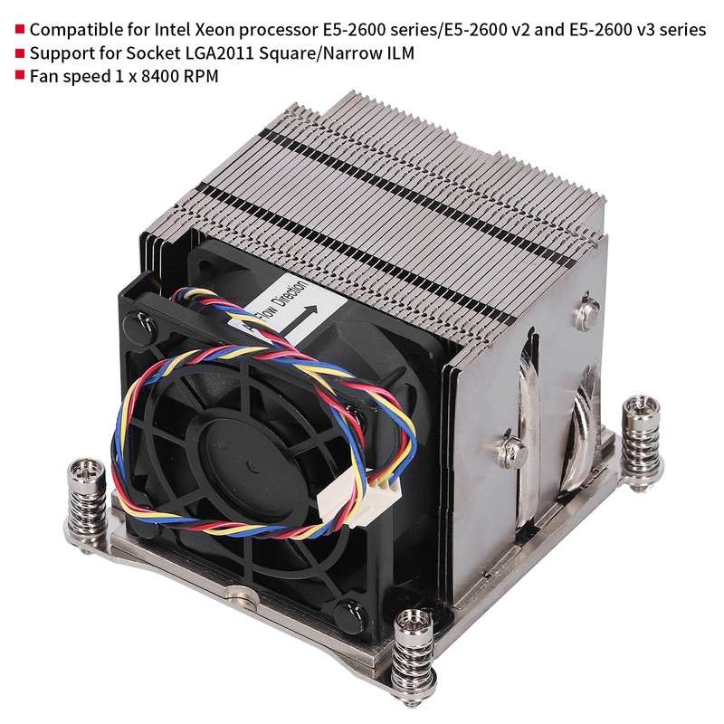 CPU Heat Sink 2U Active Computer Cooling Equipment for Socket