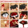 Thiccywoov 36 Pcs Glitter Roses Bouquet Gifts Artificial Rose DIY