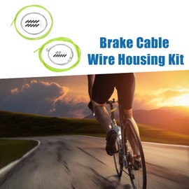 A ABSOPRO Bicycle Shifter Derailleur Cable and Brake Cable Housing Kit Green