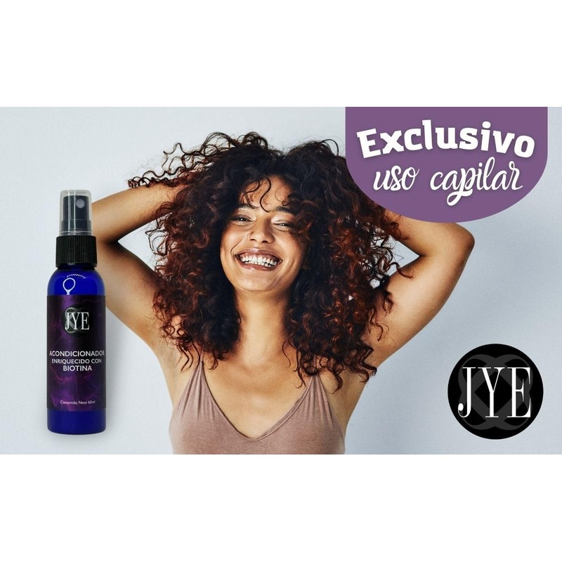 Acondicionador Orgánico enriquecido con Biotina JYE, tratamiento natural anticaída para