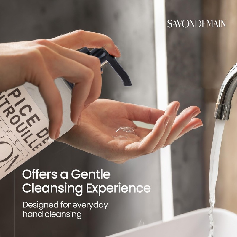 SAVONDEMAIN Liquid Hand Soap, All Natural Hand Soap Moisturizing Hand
