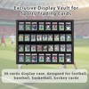 Nixvexy Sports Card Display Case - Wooden Wall Cabinet with