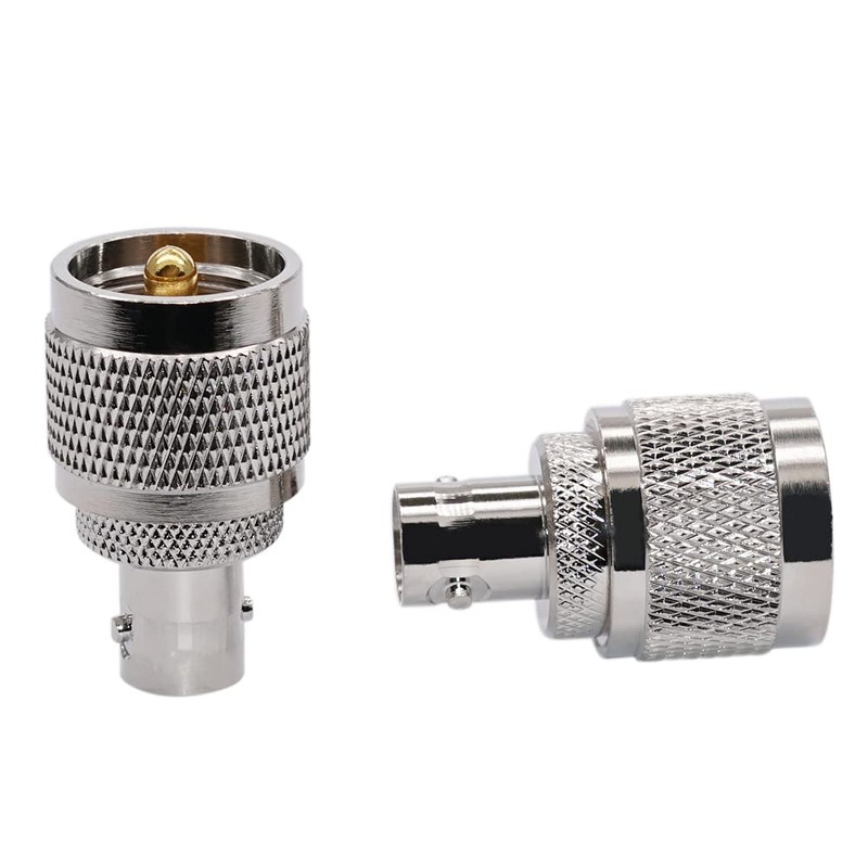 Fasizi BNC to UHF Adapter RF Male Short BNC Female