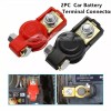 AQJ 2Car Battery Terminal Connector Top Post Positive Negative Heavy