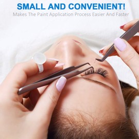 Glue Ring 400 Pieces Eyelash Extension Glue Holder Artificial Eyelashes Glue Holder Plastic Glue Holder Rings for Salon Individual Extensions Eyelash Extension Makeup Tattoo