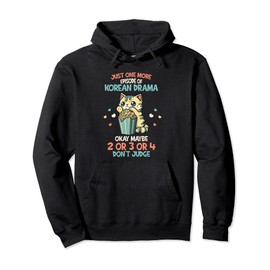 K-Drama Popcorn Cat Kdrama Korean Drama Pullover Hoodie