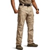 CQR Men's Flex Ripstop Tactical Pants, Water Resistant Stretch Cargo