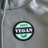 100% Vegan Embroidered Patch – Iron-On, 3.3 x 3.3 inches