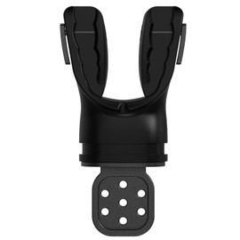 SABRE COVE Moldable Scuba Diving Mouthpiece, TPE Snorkel Mouthpiece Regulator Replacement, Fits Scuba Equipment Standard Regulators Scuba Diving Accessories, Shapable Customized Mouthpiece Bite-Black