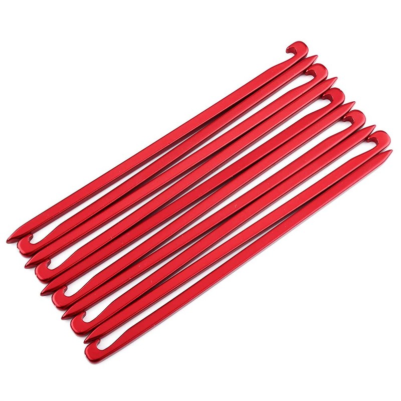 Tent Pegs 10pcs 16cm Tent Stakes Pegs Aluminum Alloy Duty