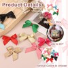 MECCANIXITY 60 Pcs Mini Ribbon Bow 1.2" Mini Fabric Satin
