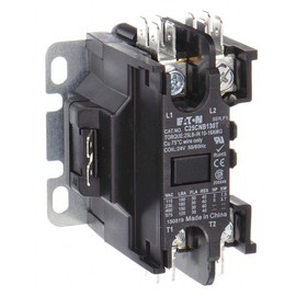 Eaton C25CNB130T Definite Purpose Contactor 30 Amp, 1 Pole, 24V