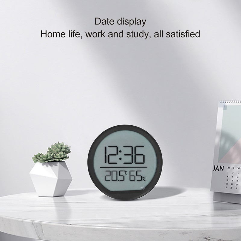 Indoor Thermometer Hygrometer Multifunction Thin Accurate Wall Mounted Digital Alarm