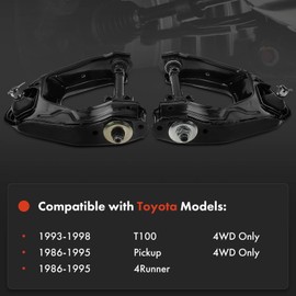 Unbranded 2x Front Upper Control Arm with Ball Joint for Toyota 4Runner Pickup 86-95 T100