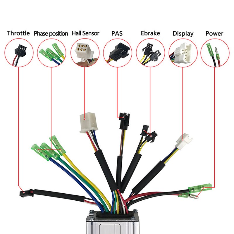 Electric Bike Motor Controller 36V 48V 250W Bike Conversion Kit