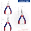 WORKPRO Mini Pliers Set 5” Long Nose Plier 6” Needle
