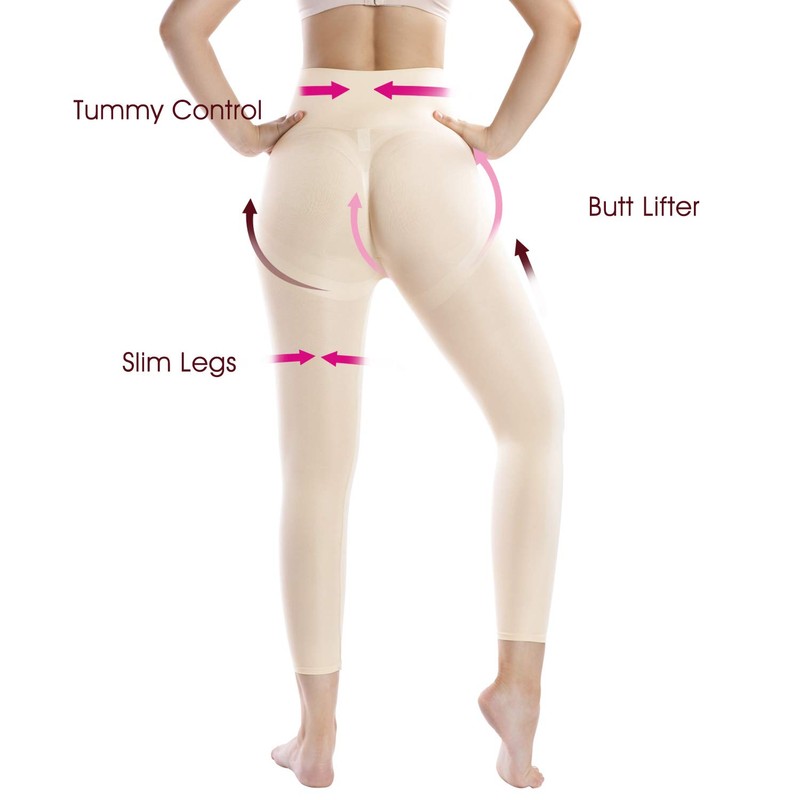 +MD Shapewear for Women Tummy Control Seamless High Waisted Light