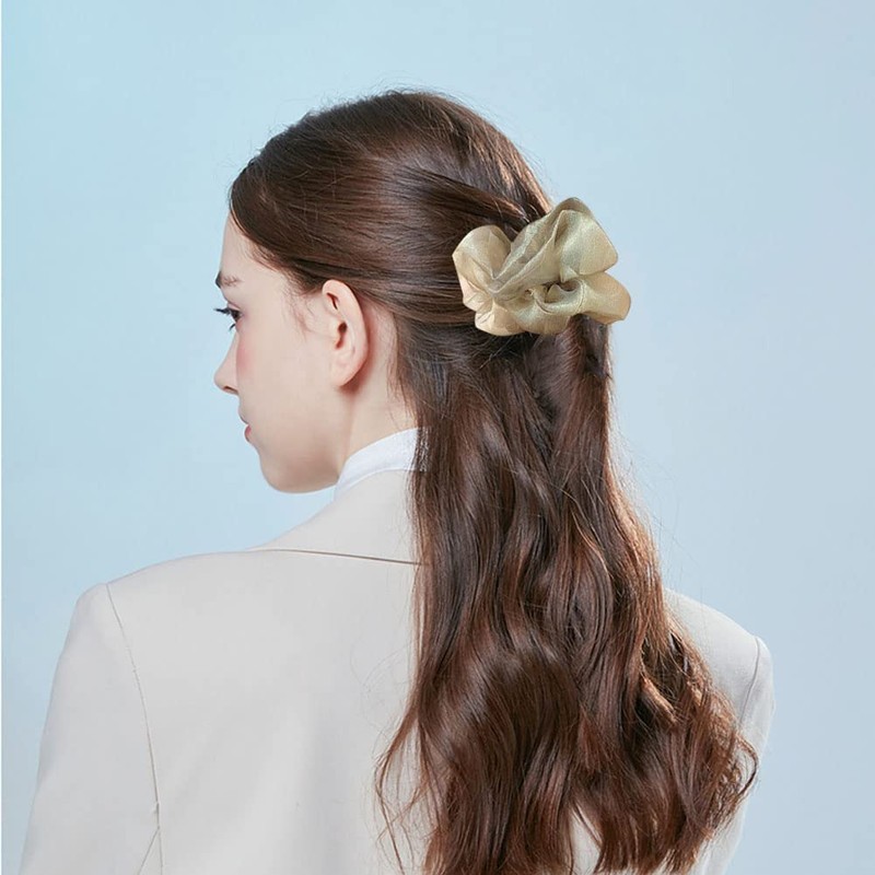 8 PACK Oversized Ponytail Holders Hair Jumbo Scrunchies Holder for