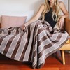 Tirrinia Striped Acrylic Blanket TV Throw 50" x 60", Super