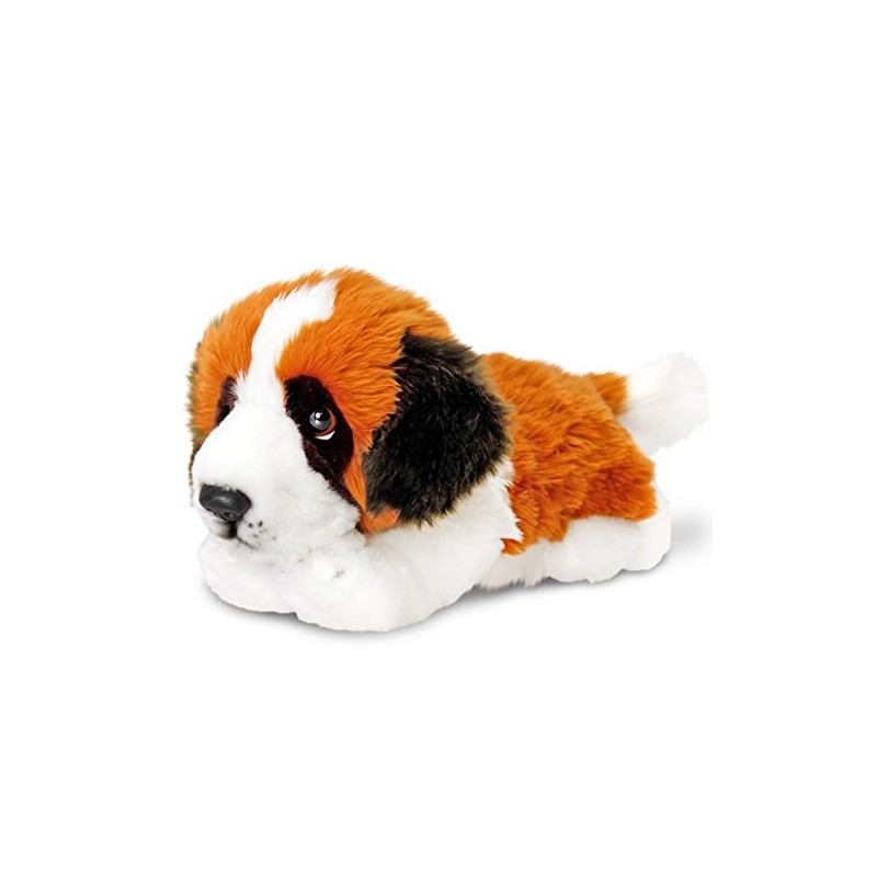 Keel Toys Plush Toy Dog Saint Bernard Lying Down 30