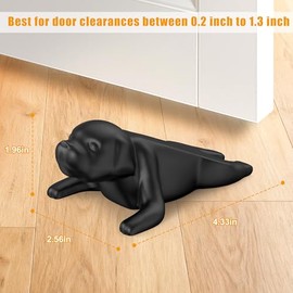 Crosize Lindos topes de puerta para la parte inferior de la puerta, topes de puerta decorativos de goma, cuña resistente para alfombras, azulejos, hor