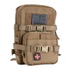 Tactical Mini Molle Hydration Pack,Molle Hydration Carrier with IFAK Pouch&US