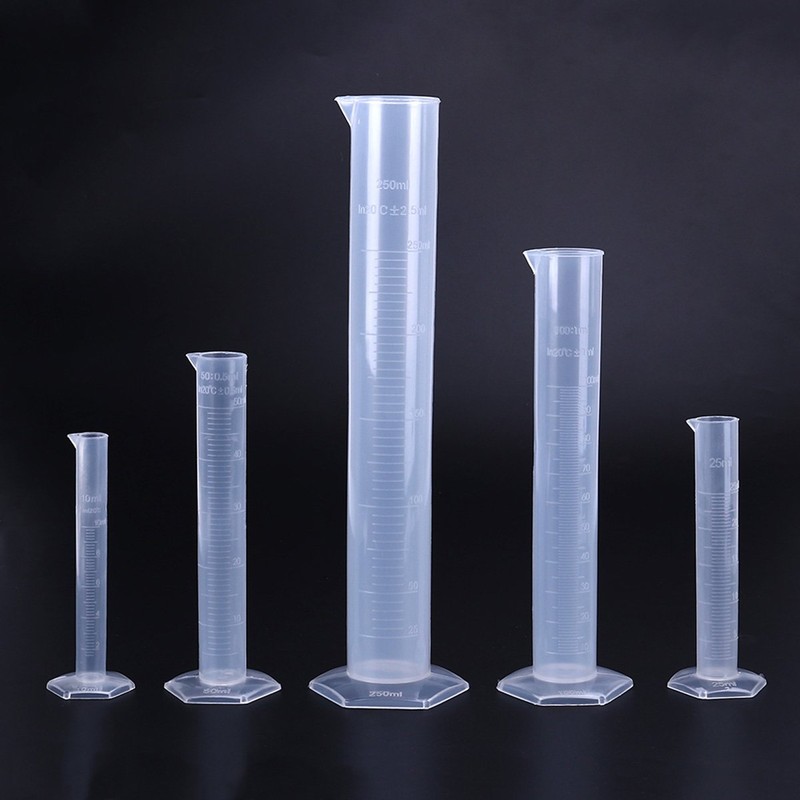 BESTOMZ Plastic Graduated Cylinder 10 ml 25 ml 50 ml