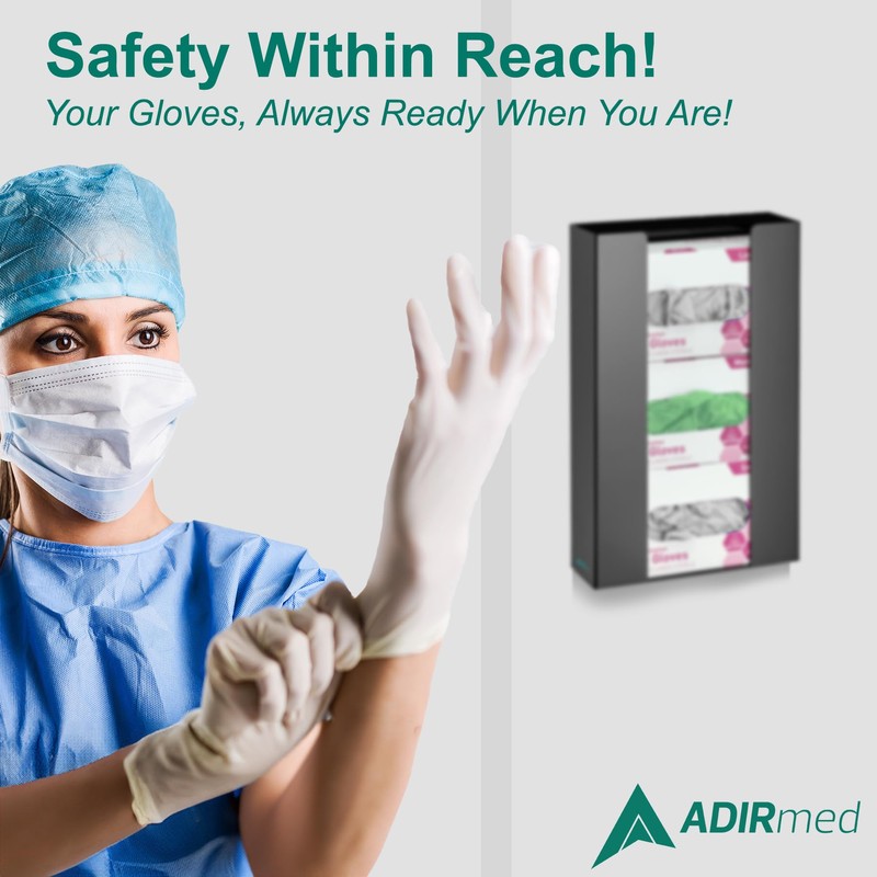 Adir Glove Holder for Wall Mount – Acrylic Glove Dispenser