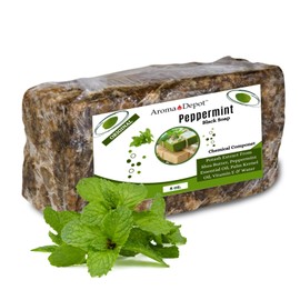 Aroma Depot African Black Soap 8 oz. Scented Lemongrass Bar Handmade with Shea Butter, and Essential Oil. 100% Natural Infused Soap For Face and as a Body Wash.