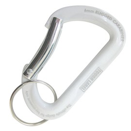 TouGH Label VEX-133 Carabiner Rugged 0.2 inch (6 mm), White x Silver