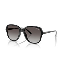 Vogue Eyewear Woman Sunglasses Black Frame, Grey Gradient Lenses, 53MM