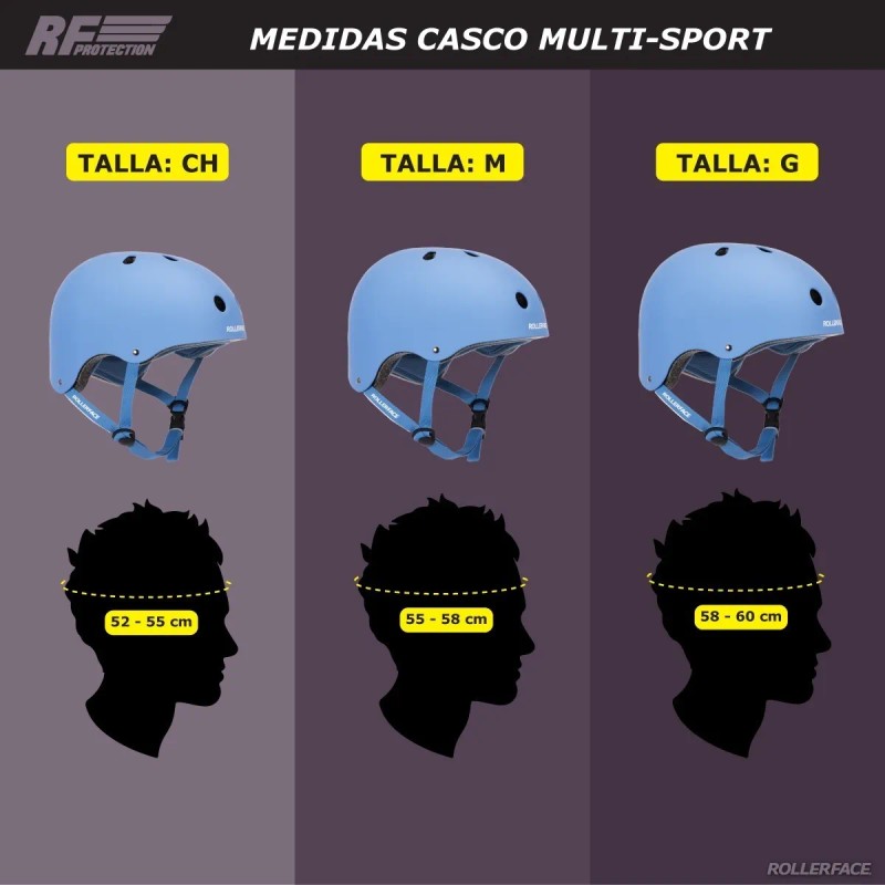 Rollerface Casco Multi-sport, Doble Certificado De Seguridad