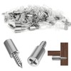 Pack of 50 Self-Tapping Screw Shelf Support Nickel Shelf Support