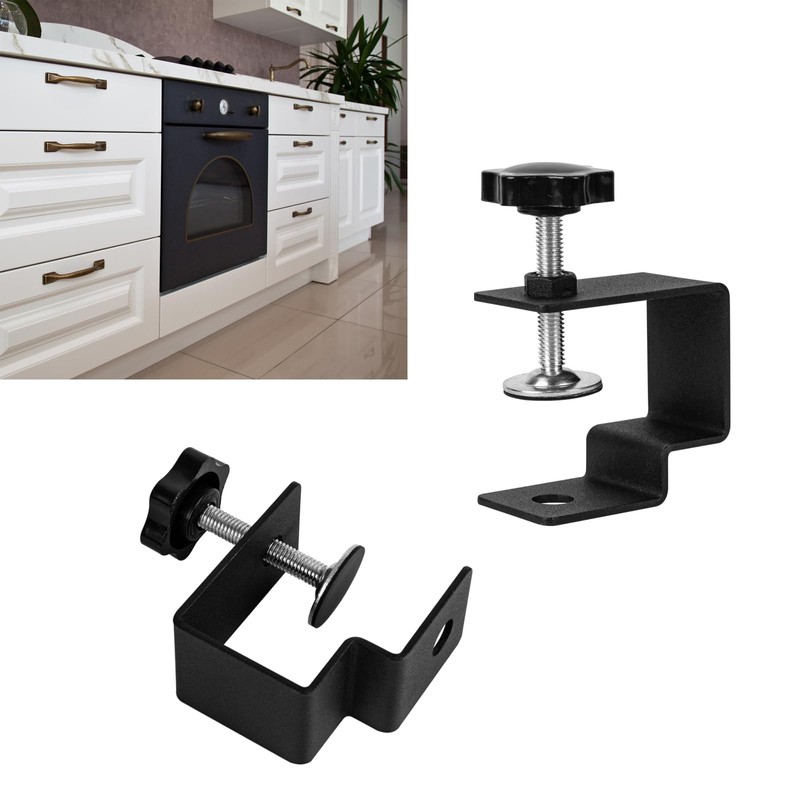 VANROUG 2Pcs Drawer Front Installation Clamps, Drawer Fixing Clips, Adjustable
