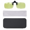 Polarized Clip On Glasses Day Night Duel Use Portable Polarized