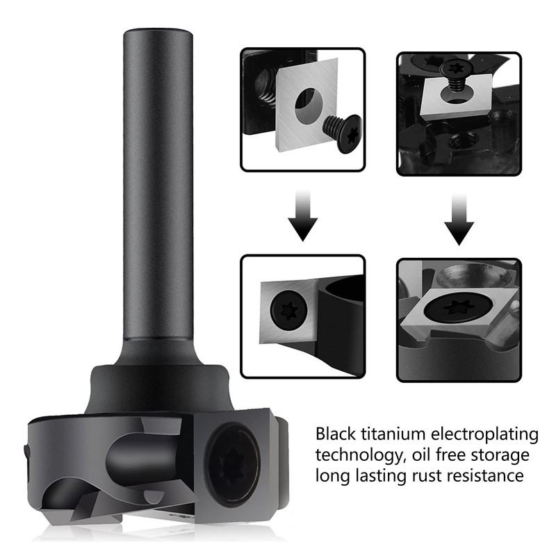 Spoilboard Surfacing Router Bit 12mm Shank 1 3/4in Cut Diameter