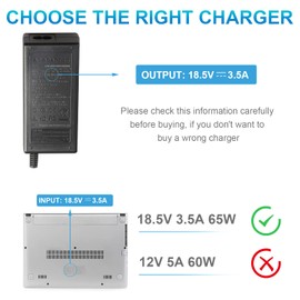 ARyee 65W 18,5V 3,5A Laptop Ladegerät Netzteil für HP Compaq Presario CQ42 CQ56 CQ57 CQ62, HP Pavilion G6 G56 CQ60 DV6, HP Probook Serie, Notebook AC Adapter Netzteil (7,4 x 5,0mm)